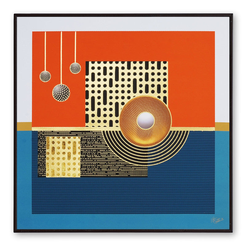 Golden Horizon – Artistic Modern Abstract Wall Art