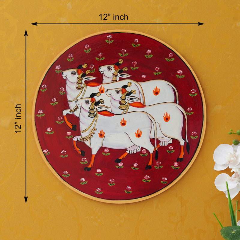 Handmade Pichwai Wall Painting – Creative & Positive Home Decor – Waterproof & Dust Resistant