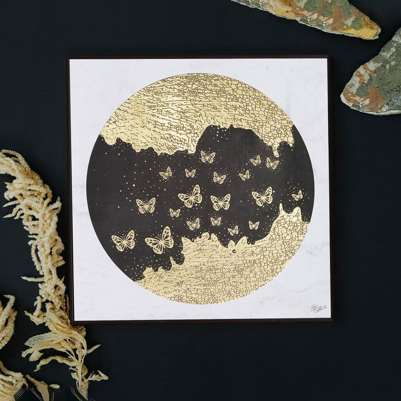 Golden Horizon – Artistic Modern Abstract Wall Art