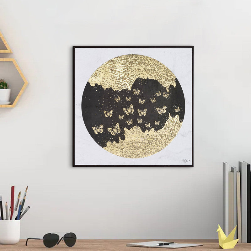 Golden Horizon – Artistic Modern Abstract Wall Art