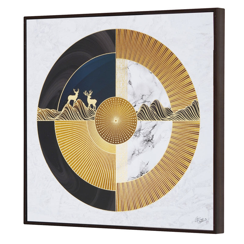 Golden Horizon – Artistic Modern Abstract Wall Art
