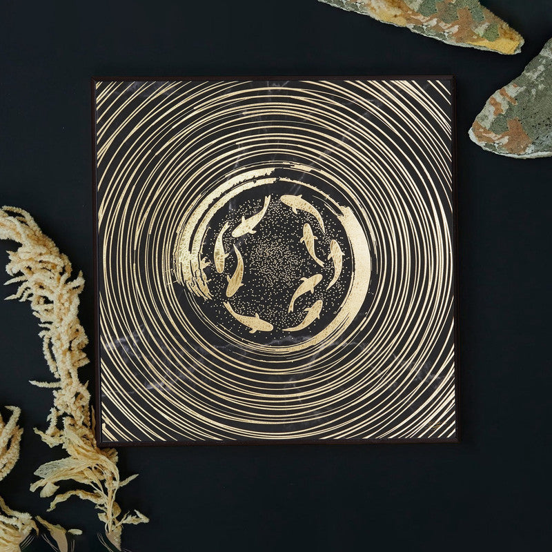 Golden Horizon – Artistic Modern Abstract Wall Art