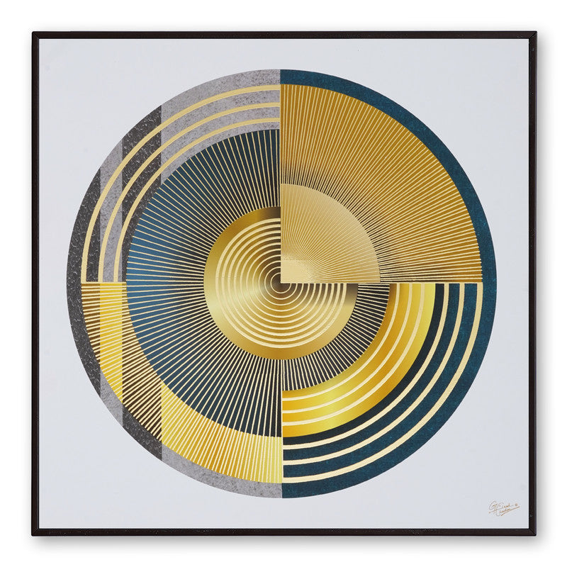 Golden Horizon – Artistic Modern Abstract Wall Art