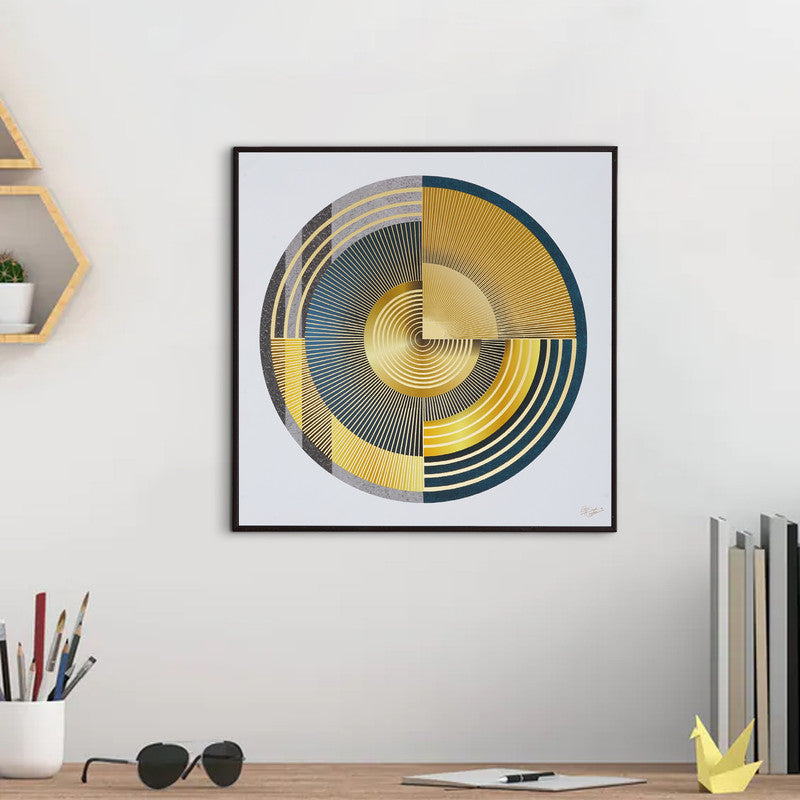 Golden Horizon – Artistic Modern Abstract Wall Art