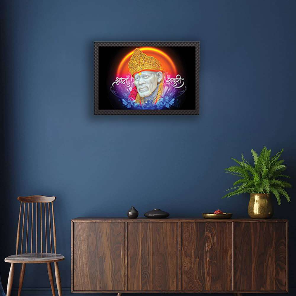 Sparkle Laminated Framed Wall Art – Abstract, Modern & Religious Themes – Water Splashproof & Ready to Hang