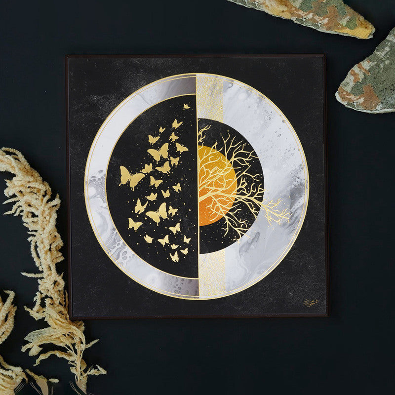 Golden Horizon – Artistic Modern Abstract Wall Art