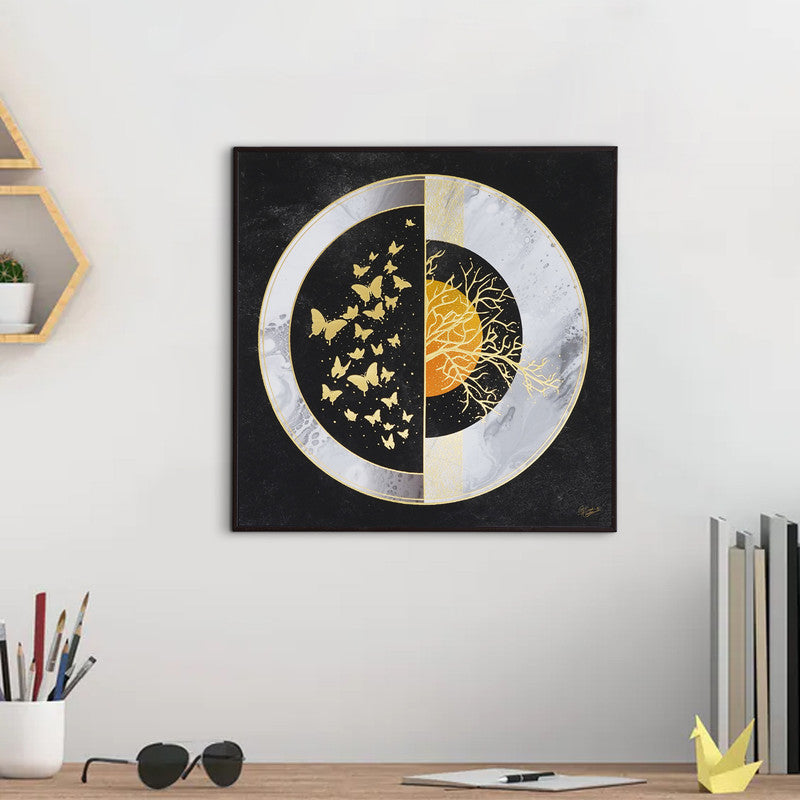 Golden Horizon – Artistic Modern Abstract Wall Art