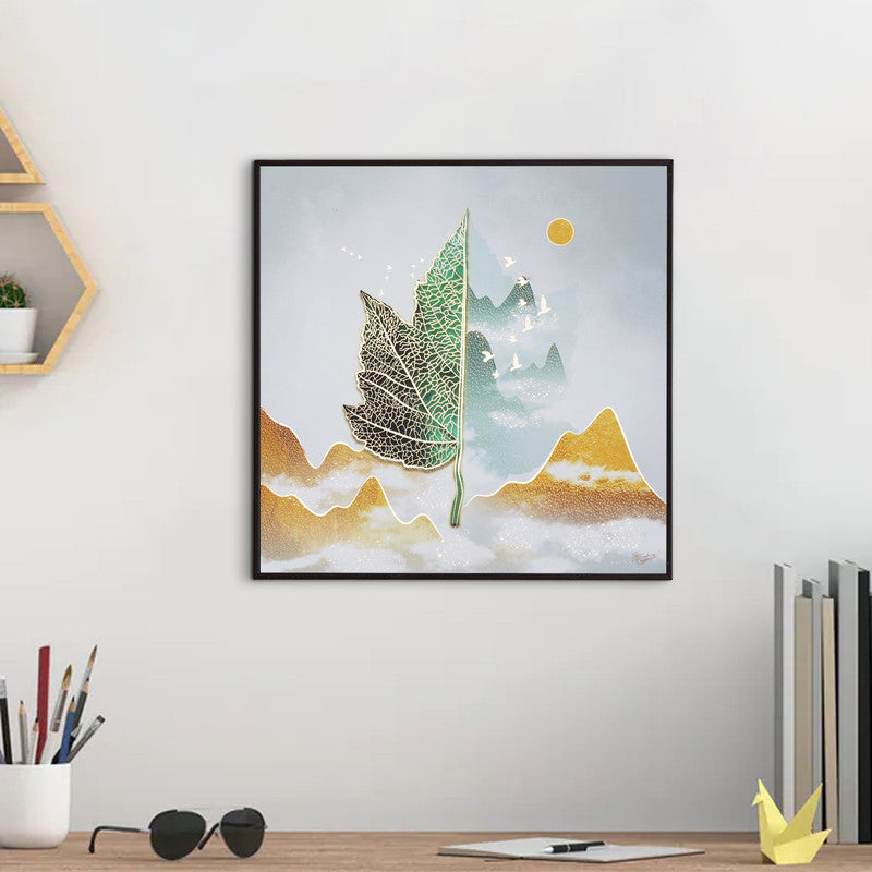 Golden Horizon – Artistic Modern Abstract Wall Art