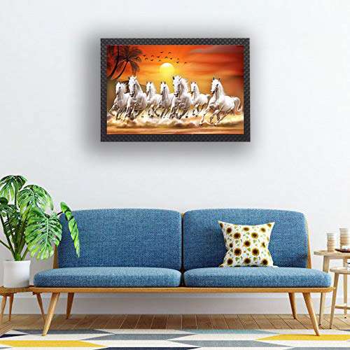 Sparkle Laminated Framed Wall Art – Abstract, Modern & Religious Themes – Water Splashproof & Ready to Hang