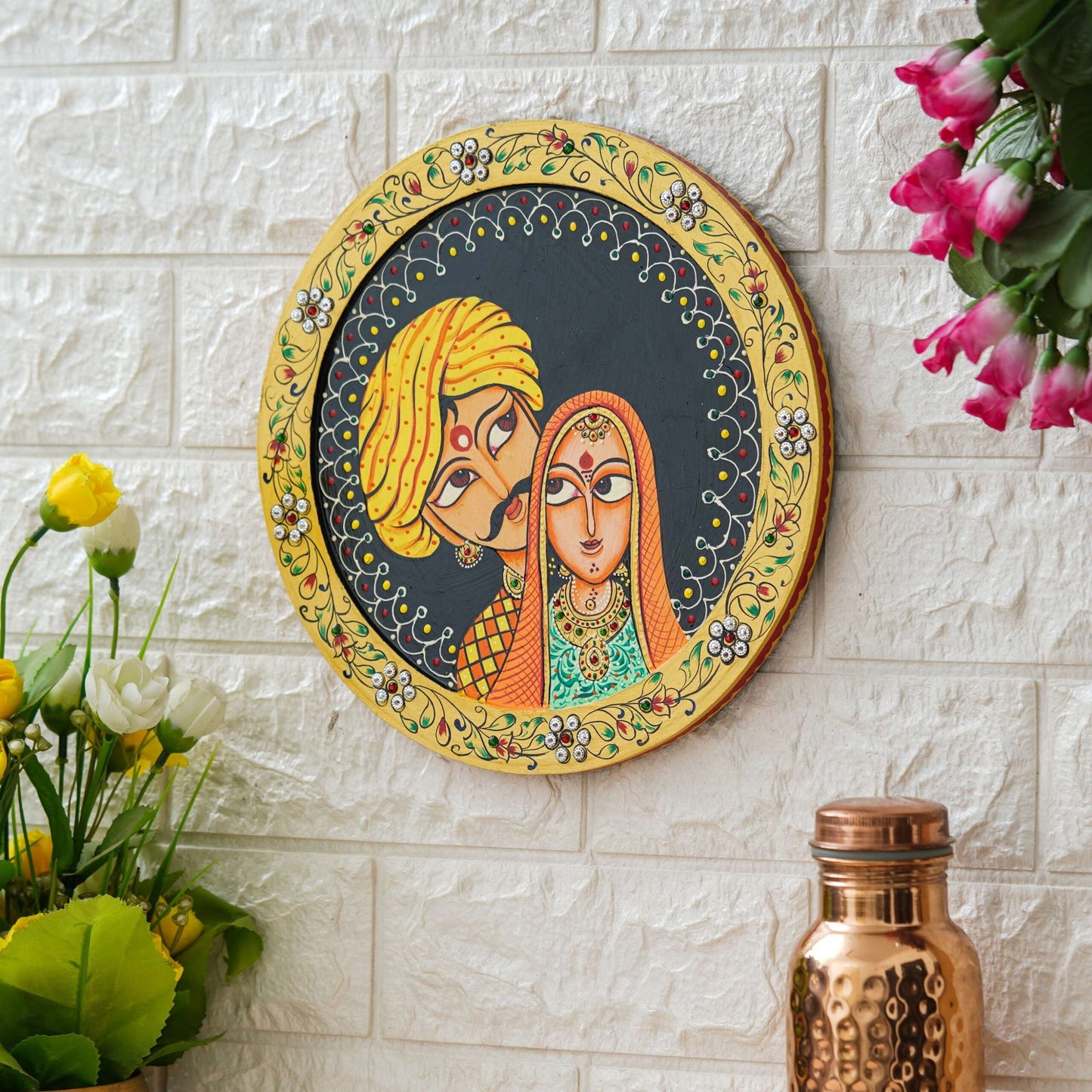 Handmade Pichwai Wall Painting – Creative & Positive Home Decor – Waterproof & Dust Resistant