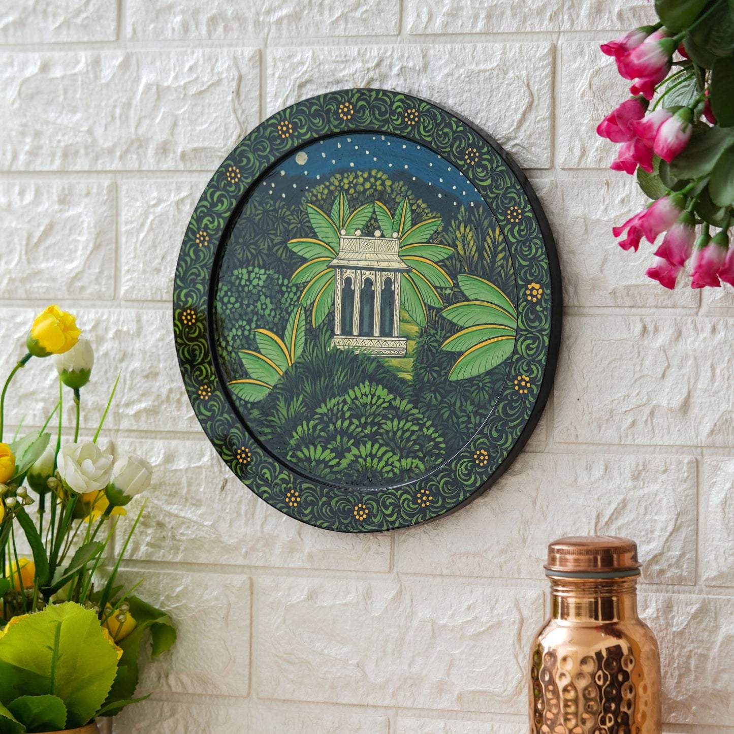 Handmade Pichwai Wall Painting – Creative & Positive Home Decor – Waterproof & Dust Resistant