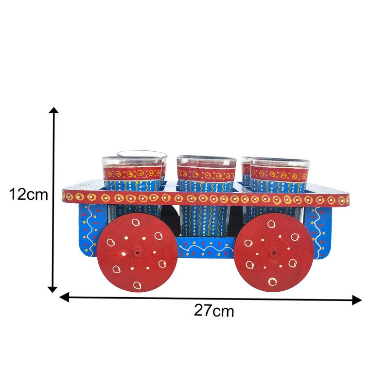 Handcrafted Tea Kettle & Glass Set (Set of 6 Glasses)