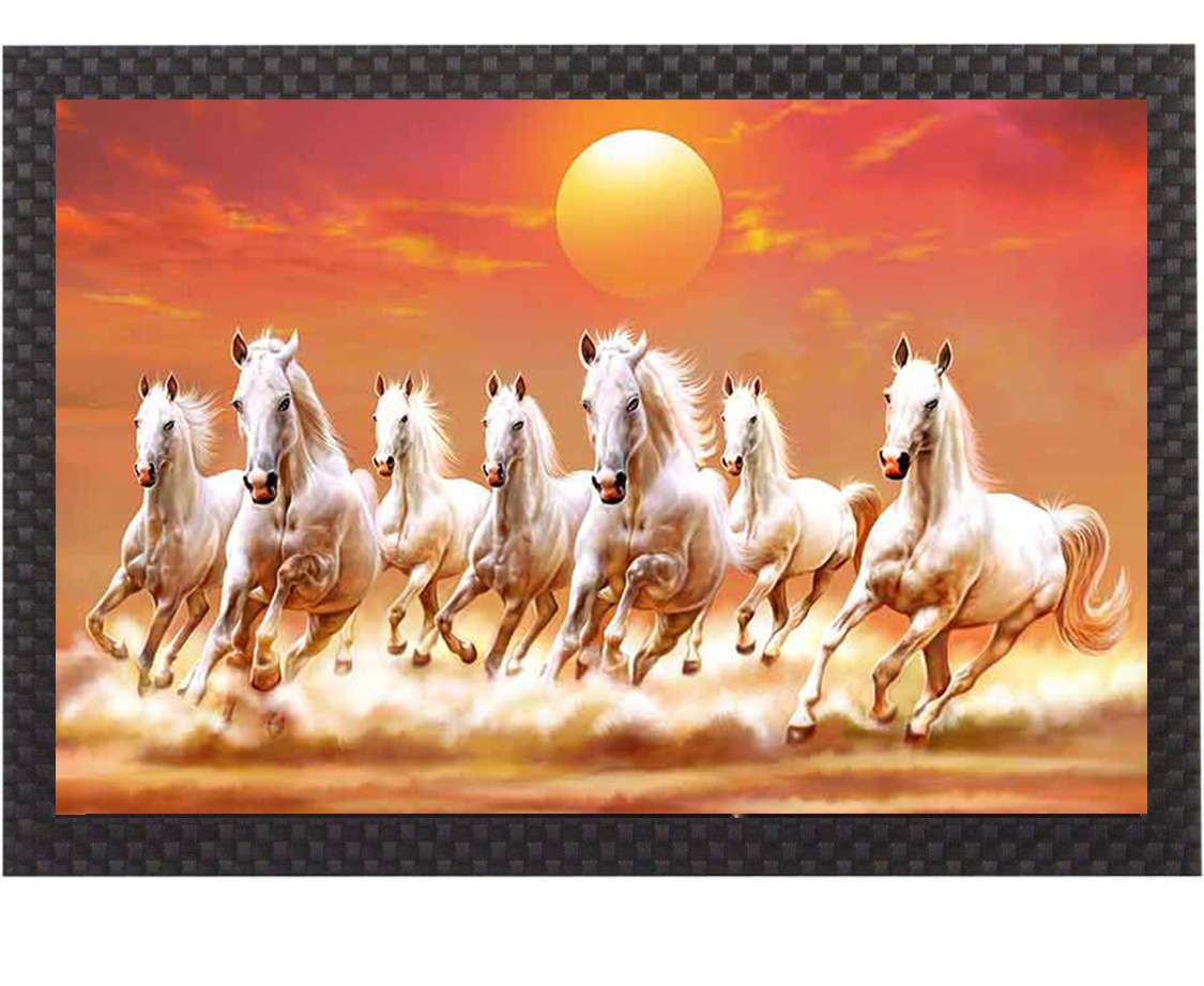 Sparkle Laminated Framed Wall Art – Abstract, Modern & Religious Themes – Water Splashproof & Ready to Hang