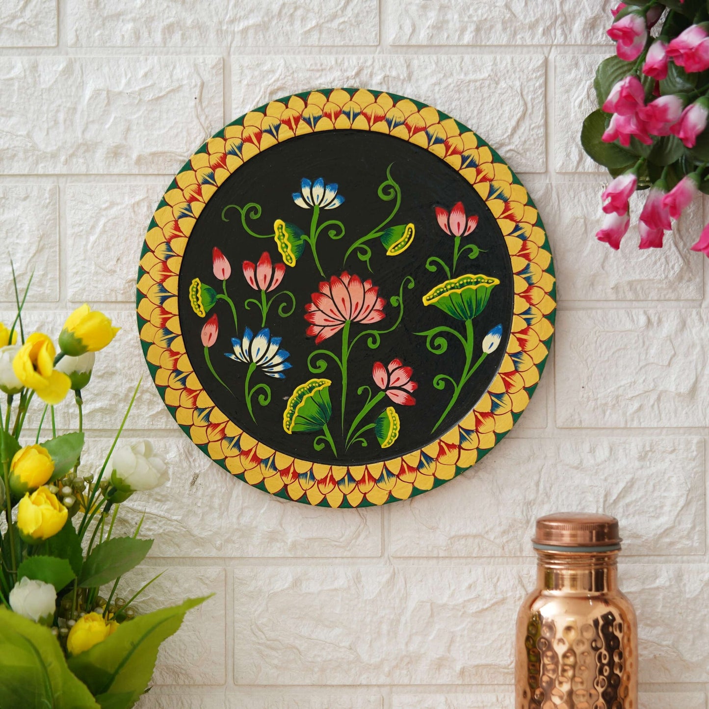 Handmade Pichwai Wall Painting – Creative & Positive Home Decor – Waterproof & Dust Resistant