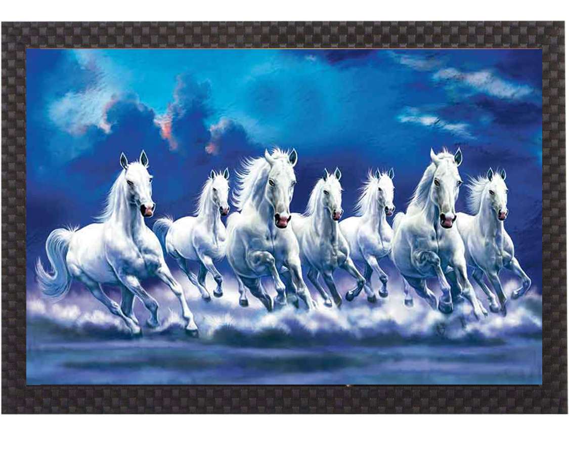 Sparkle Laminated Framed Wall Art – Abstract, Modern & Religious Themes – Water Splashproof & Ready to Hang