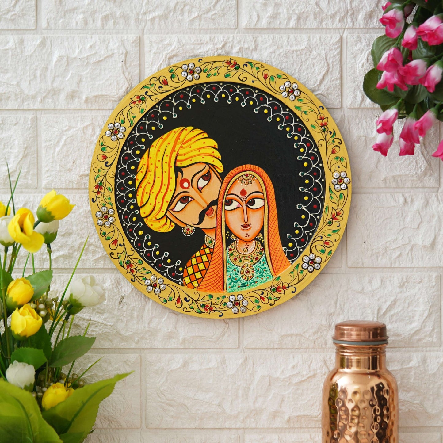 Handmade Pichwai Wall Painting – Creative & Positive Home Decor – Waterproof & Dust Resistant