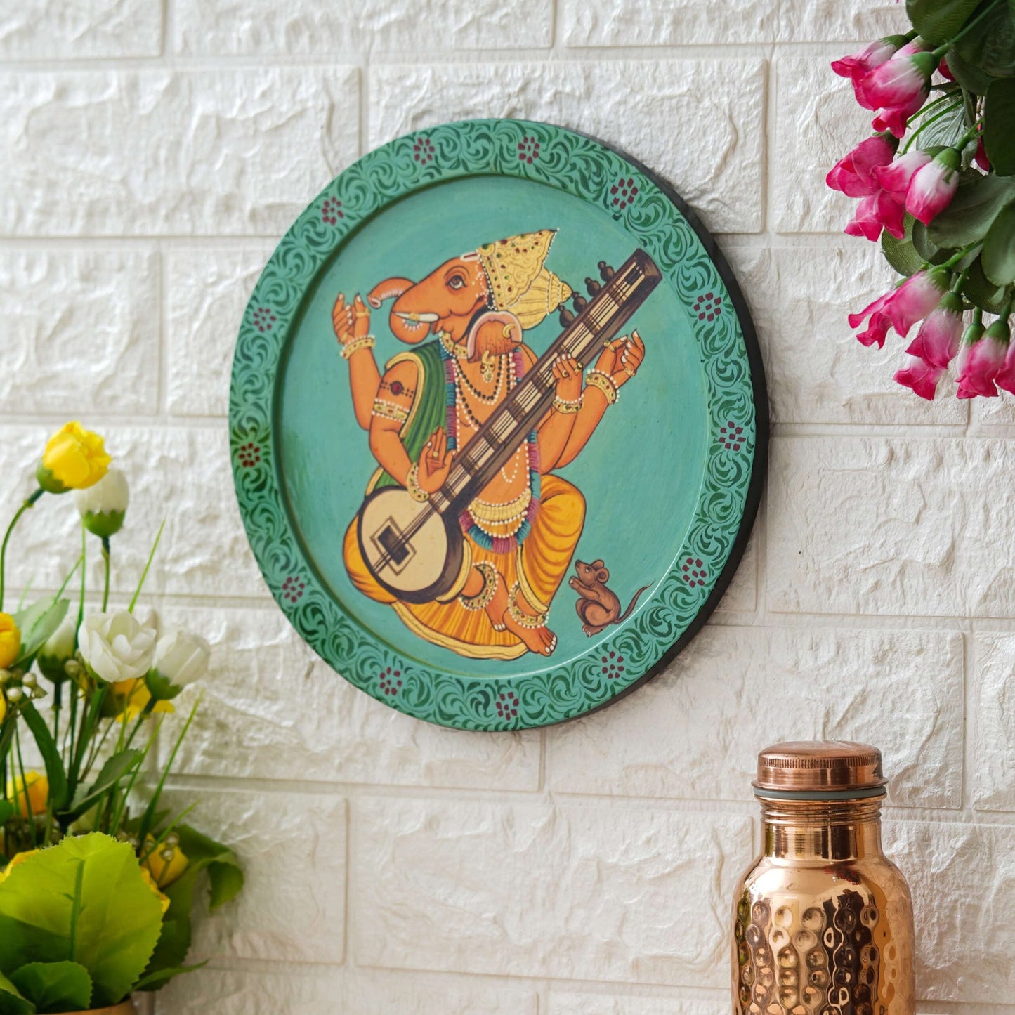 Handmade Pichwai Wall Painting – Creative & Positive Home Decor – Waterproof & Dust Resistant