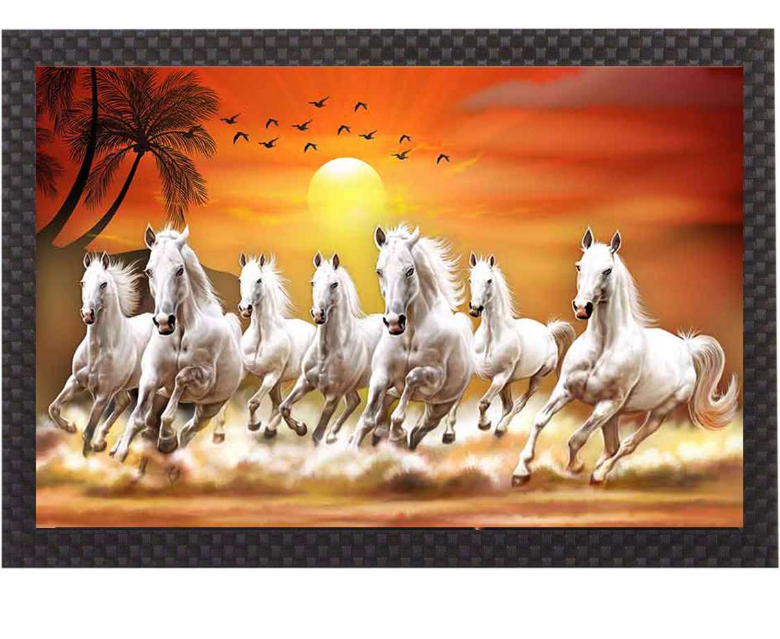 Sparkle Laminated Framed Wall Art – Abstract, Modern & Religious Themes – Water Splashproof & Ready to Hang