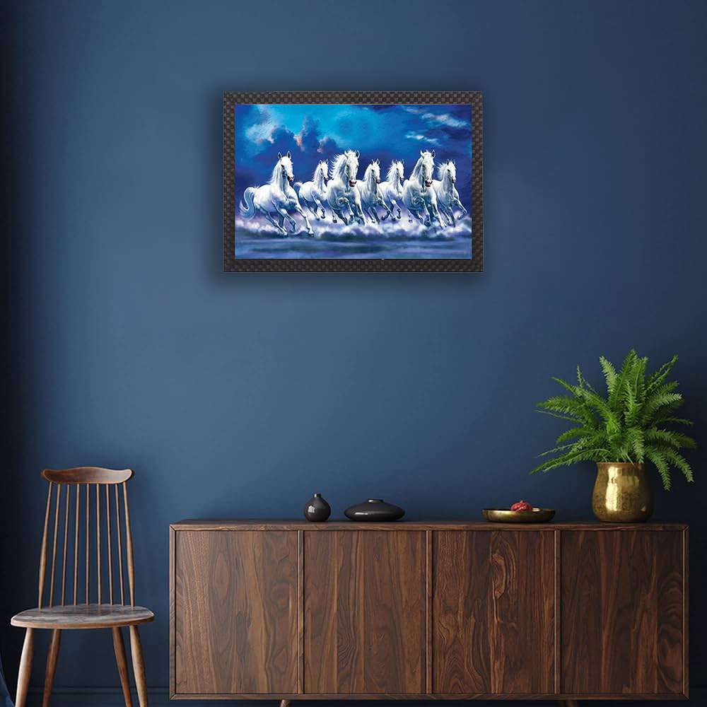 Sparkle Laminated Framed Wall Art – Abstract, Modern & Religious Themes – Water Splashproof & Ready to Hang