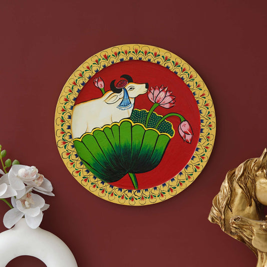 Handmade Pichwai Wall Painting – Creative & Positive Home Decor – Waterproof & Dust Resistant