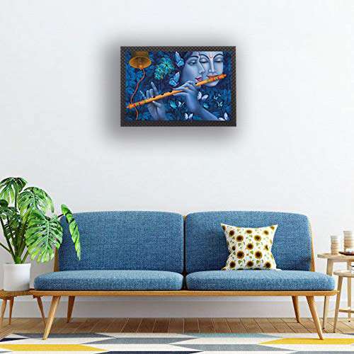 Sparkle Laminated Framed Wall Art – Abstract, Modern & Religious Themes – Water Splashproof & Ready to Hang