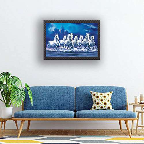 Sparkle Laminated Framed Wall Art – Abstract, Modern & Religious Themes – Water Splashproof & Ready to Hang