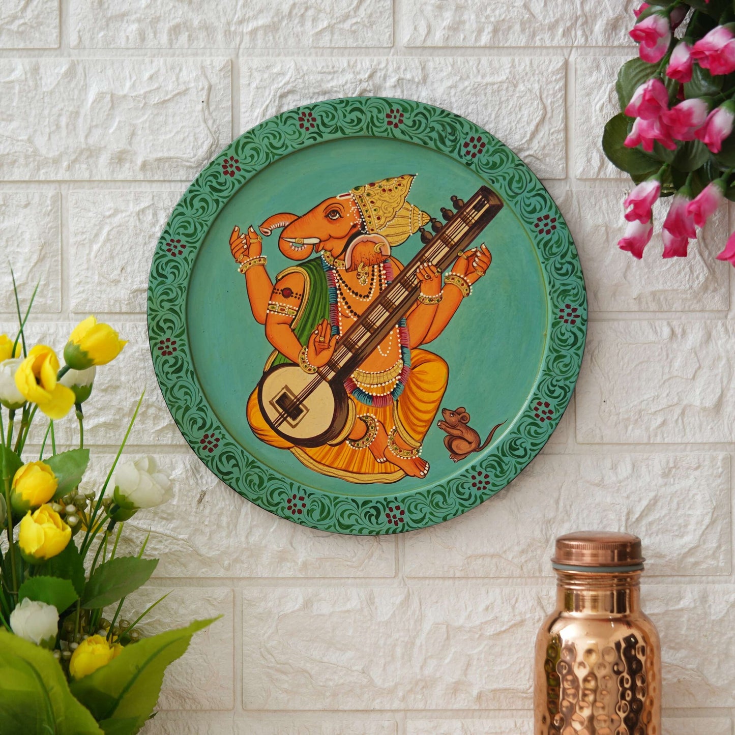 Handmade Pichwai Wall Painting – Creative & Positive Home Decor – Waterproof & Dust Resistant