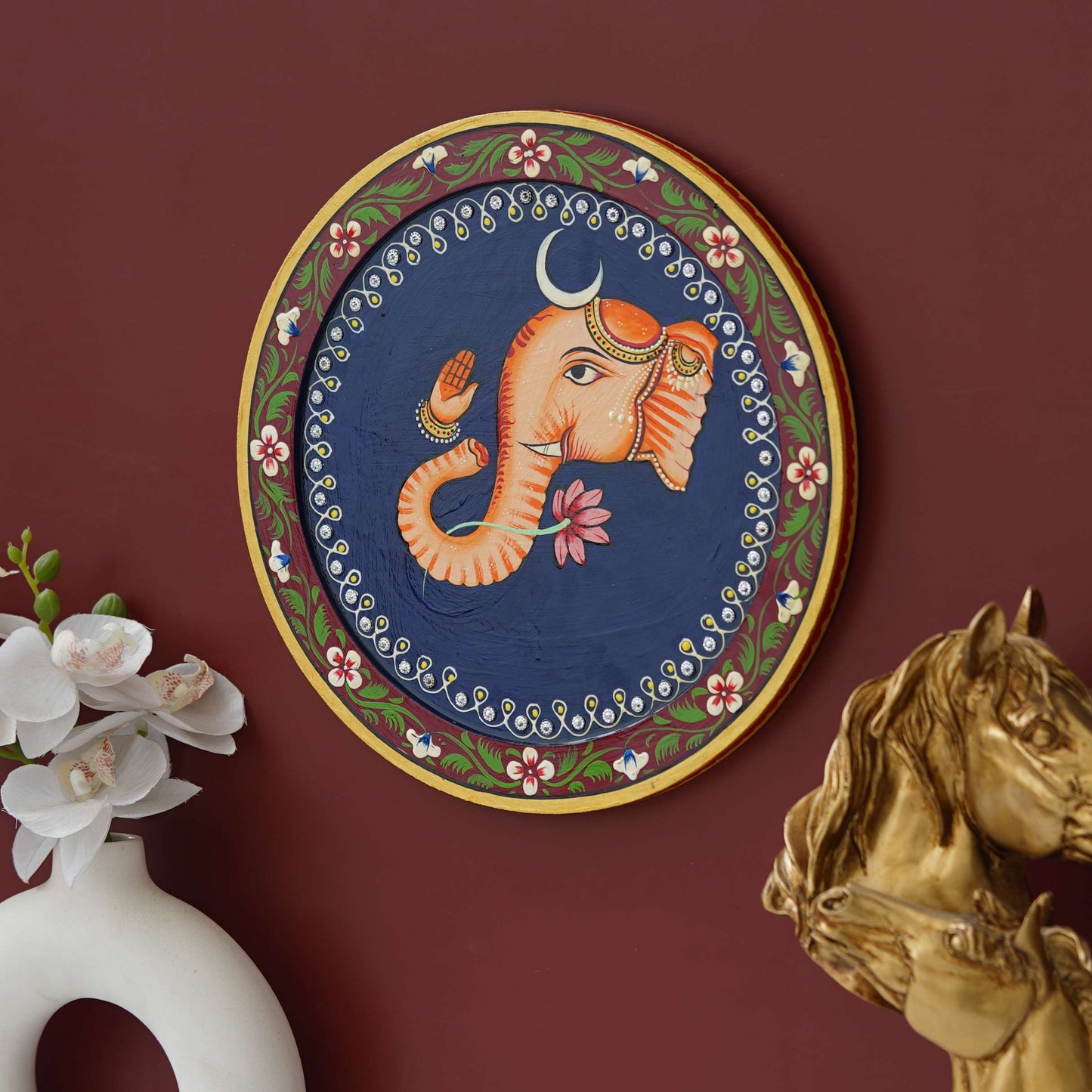 Handmade Pichwai Wall Painting – Creative & Positive Home Decor – Waterproof & Dust Resistant