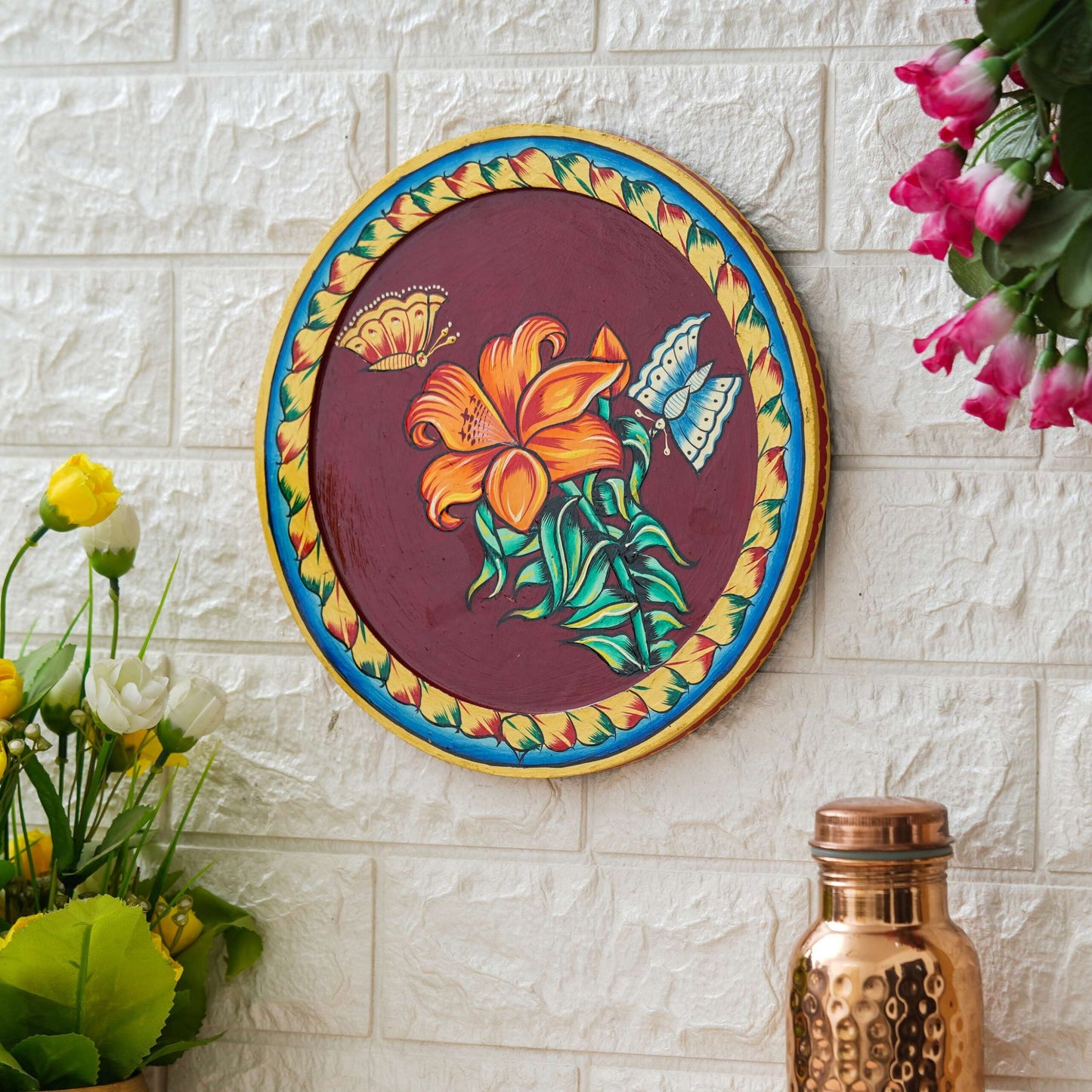 Handmade Pichwai Wall Painting – Creative & Positive Home Decor – Waterproof & Dust Resistant