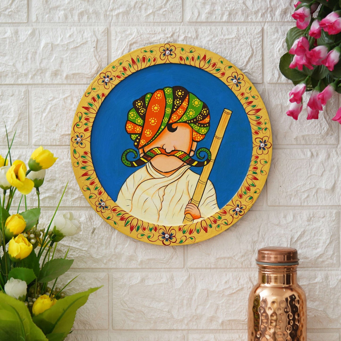 Handmade Pichwai Wall Painting – Creative & Positive Home Decor – Waterproof & Dust Resistant