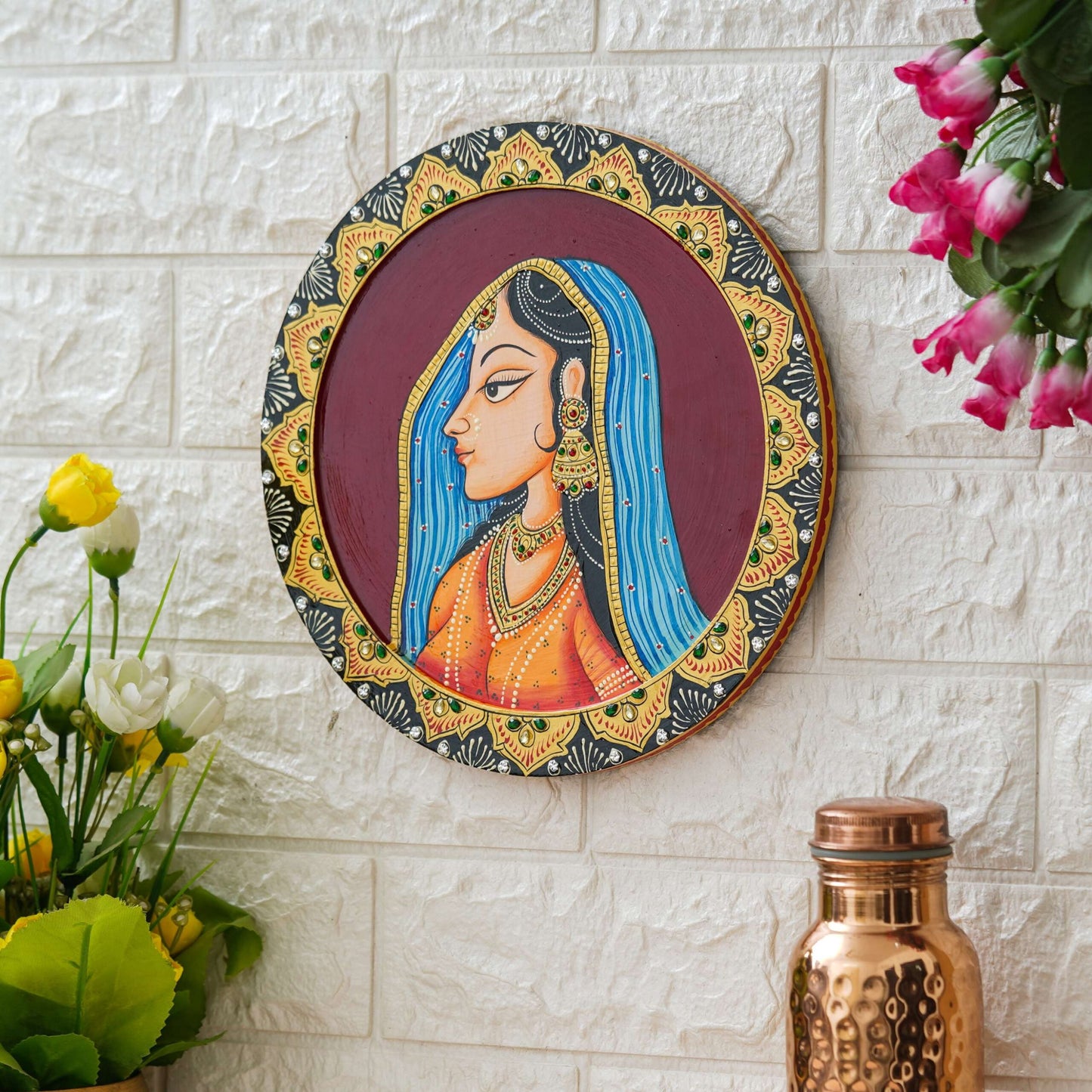 Handmade Pichwai Wall Painting – Creative & Positive Home Decor – Waterproof & Dust Resistant