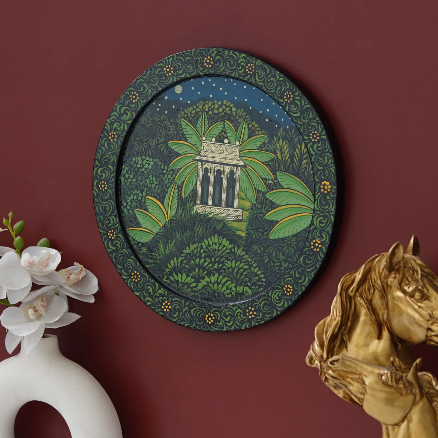 Handmade Pichwai Wall Painting – Creative & Positive Home Decor – Waterproof & Dust Resistant