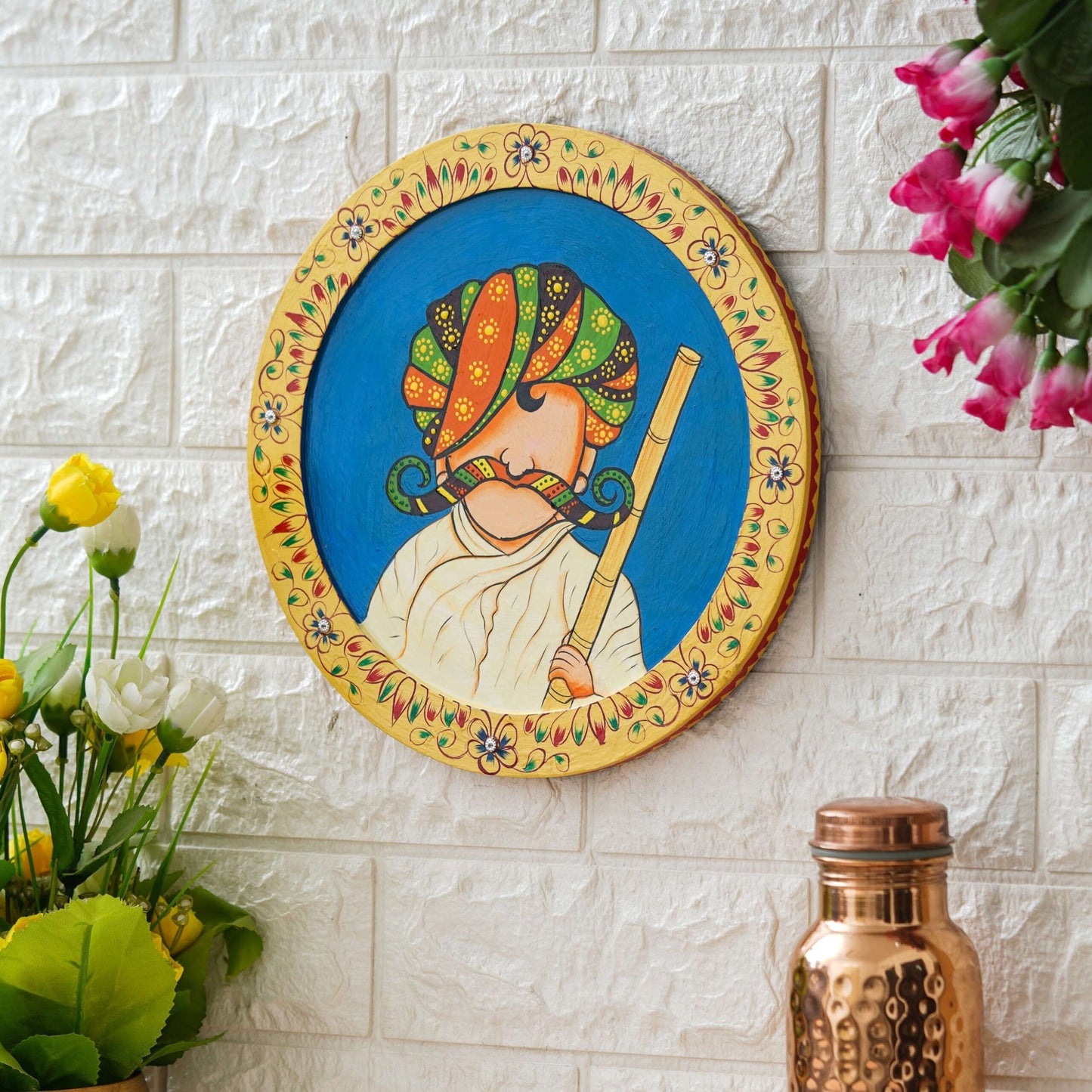 Handmade Pichwai Wall Painting – Creative & Positive Home Decor – Waterproof & Dust Resistant