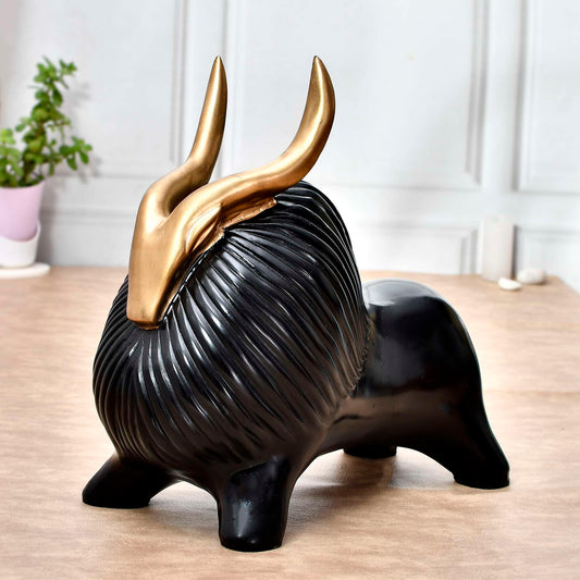 Bull SculptureElegant Yak Showpiece – Majestic Home Decor Accent for Living Room, Bedroom & Office