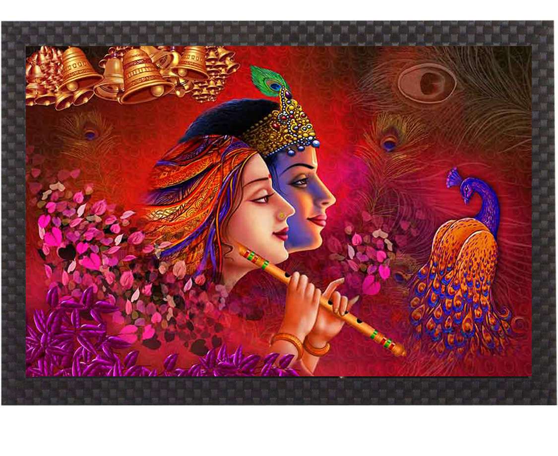 Sparkle Laminated Framed Wall Art – Abstract, Modern & Religious Themes – Water Splashproof & Ready to Hang