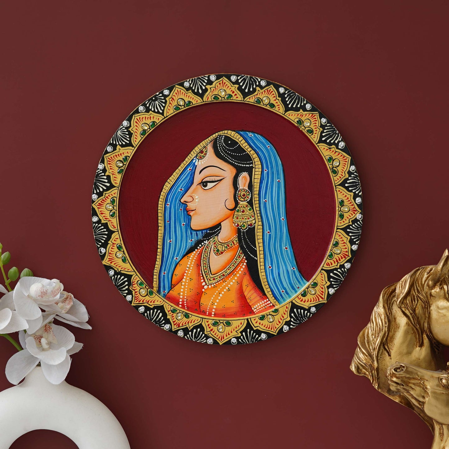 Handmade Pichwai Wall Painting – Creative & Positive Home Decor – Waterproof & Dust Resistant