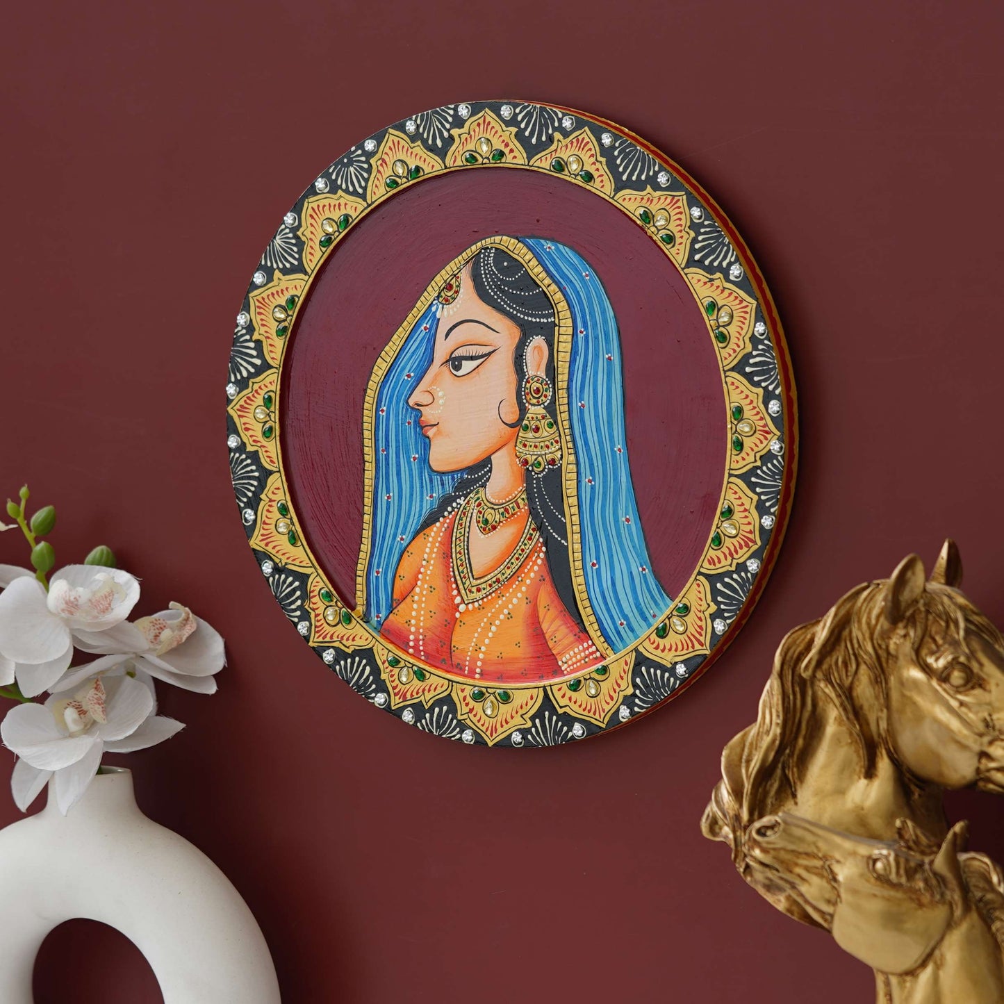 Handmade Pichwai Wall Painting – Creative & Positive Home Decor – Waterproof & Dust Resistant