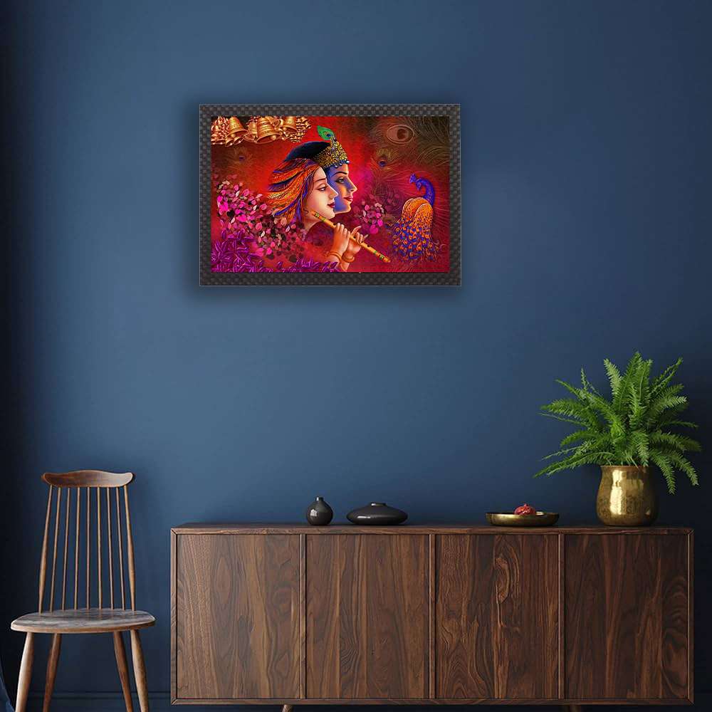 Sparkle Laminated Framed Wall Art – Abstract, Modern & Religious Themes – Water Splashproof & Ready to Hang