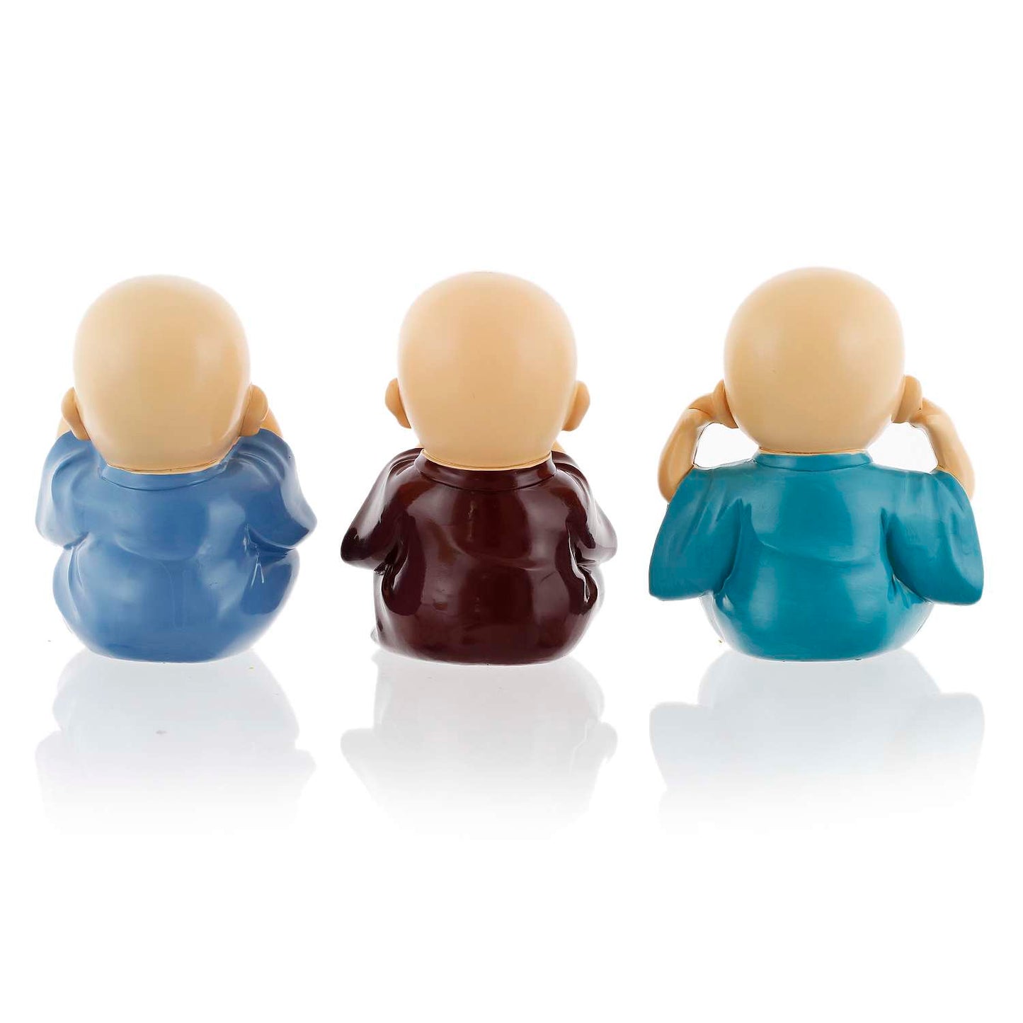 Hear No Evil, See No Evil, Speak No Evil – Mini Monk Figurine Set for Home Decor