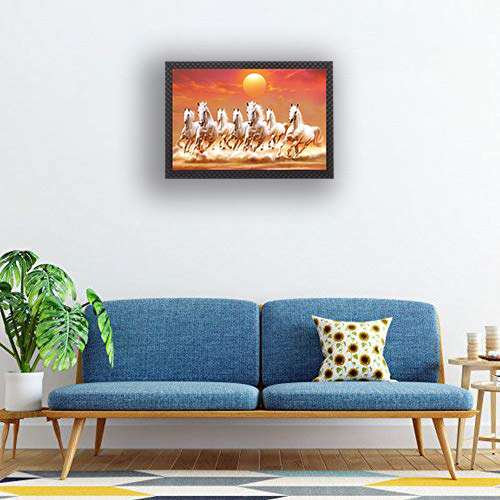 Sparkle Laminated Framed Wall Art – Abstract, Modern & Religious Themes – Water Splashproof & Ready to Hang