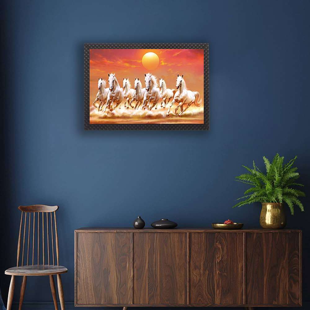 Sparkle Laminated Framed Wall Art – Abstract, Modern & Religious Themes – Water Splashproof & Ready to Hang