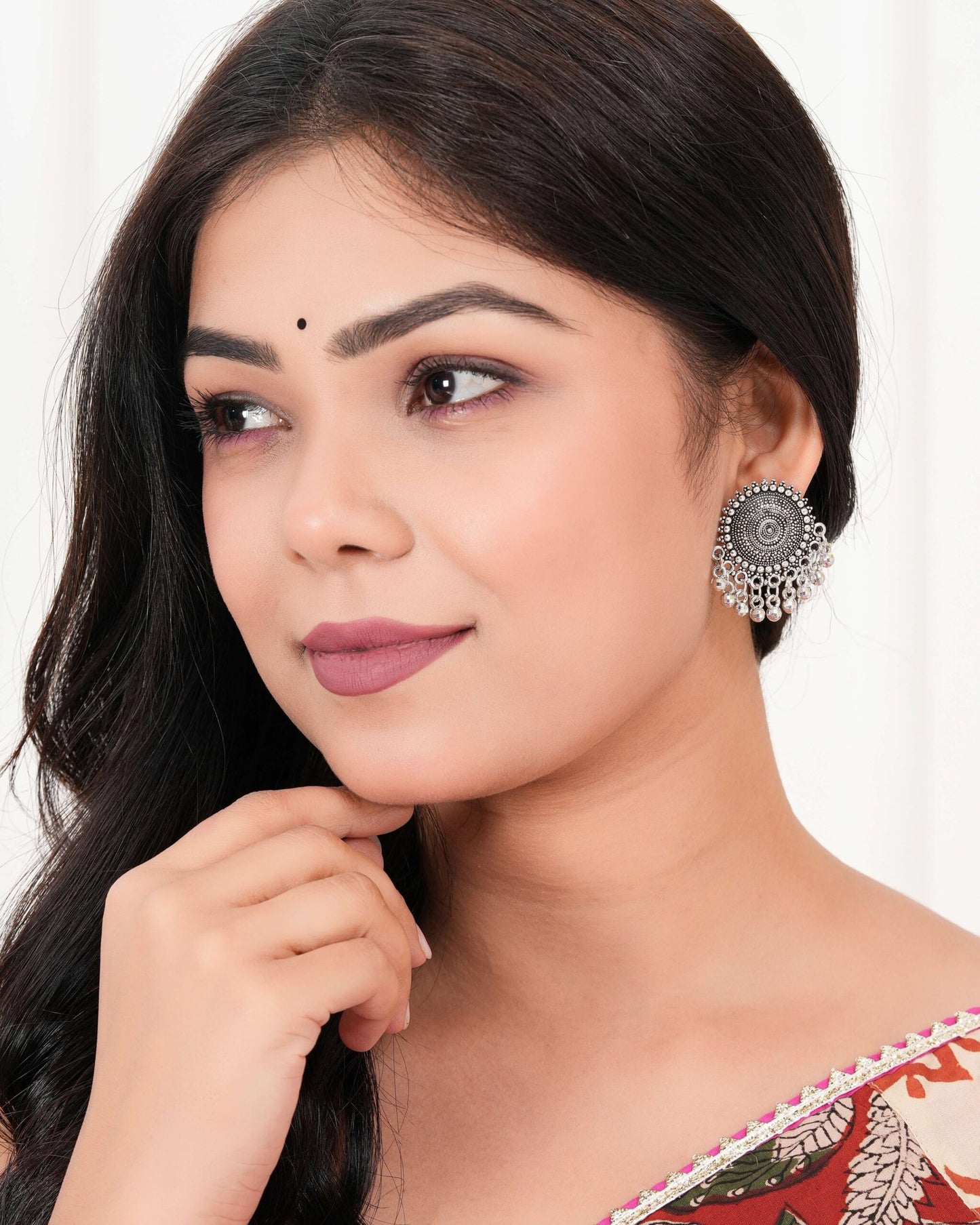 German Silver Chand baliyan Jhumka